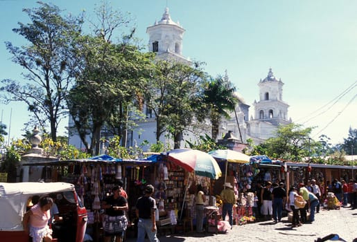 the church in the town of Esquipulas in Guatemala in Central America.