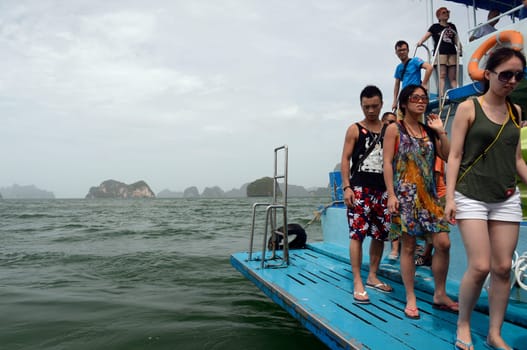 the nature at the Ao Phang Nga Nationalpark on the Phuket Island in the south of Thailand in Southeastasia...