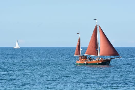 Sailboat on the Baltic Sea