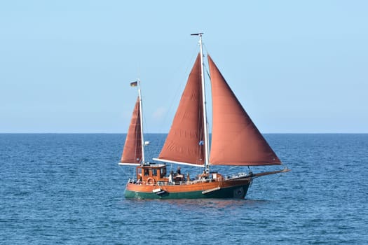 Sailboat on the Baltic Sea