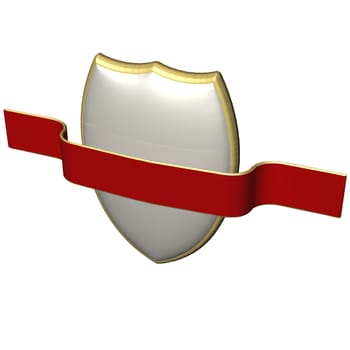 Image of a sheild, as concept of information security and protection of communications