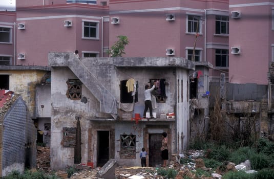 the city of Shenzhen north of Hongkong in the province of Guangdong in china in east asia.