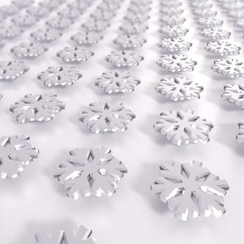 Lots of snowflakes