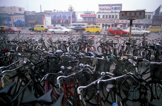 the old town in the city of beijing in the east of china in east asia.