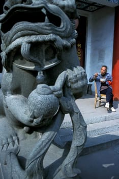a temple in the city of Nanchang in the province of Jiangxi in central China.