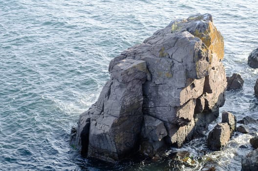 Rocks of the Black Sea.Old town Sozopol.Bulgaria