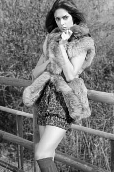 image of fashion woman wearing cool clothing