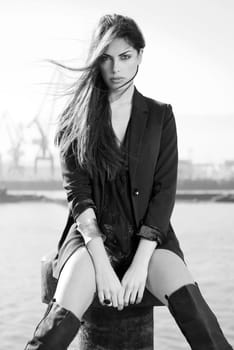 image of fashion woman wearing cool clothing