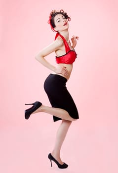 pinup funny young sexy woman