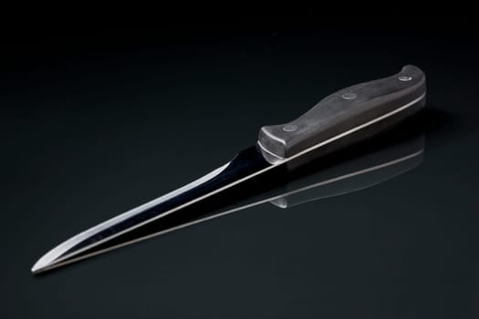 detailed piece of cutlery named santoku hand made in japan