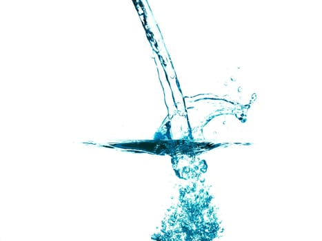 conceptual splashing water or beverage, ocean or a river