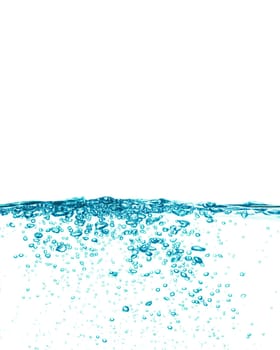 conceptual splashing water or beverage, ocean or a river