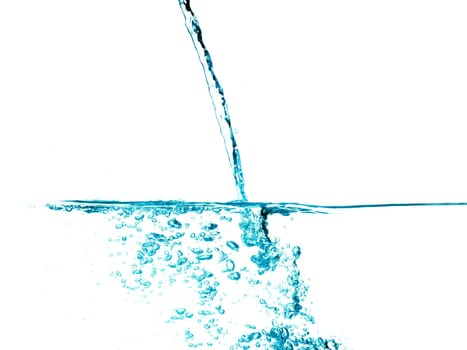 conceptual splashing water or beverage, ocean or a river