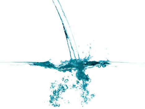 conceptual splashing water or beverage, ocean or a river