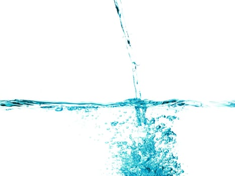 conceptual splashing water or beverage, ocean or a river