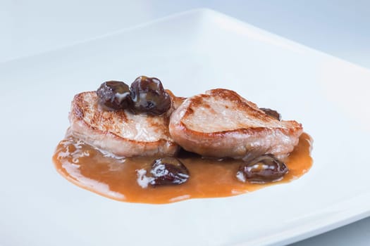 delicious traditional recipe from spain with meat and wine
