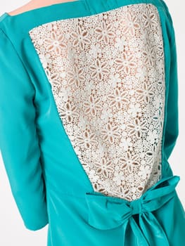 a beautiful model wearing feminine clothes in clear background