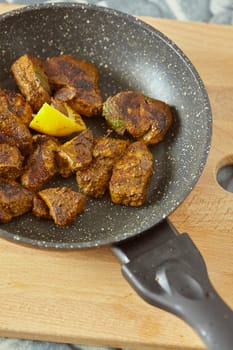 traditional recipe from india made wich meat and spices