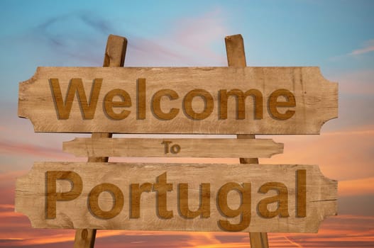 welcome to jamaica sign on wood background with blending national flag