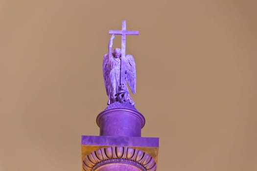 Angel is symbol of Russian town Sankt Petersburg