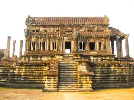 The Angkor Wat Temple, Siem Reap, Cambodia at sunset