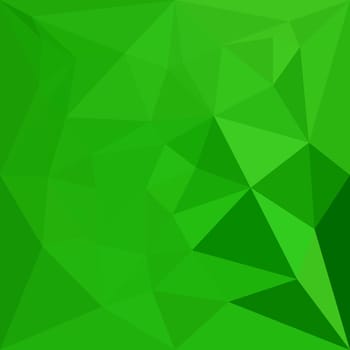Low polygon style illustration of a bittter lemon green abstract geometric background.