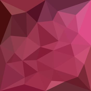 Low polygon style illustration of a begonia pink abstract geometric background.