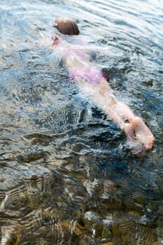 Girls in the water