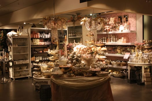 Vaduz, Liechtenstein - November 21, 2011 Christmas Showcase in department store