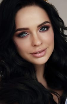 Close-up portrait of woman. Smile.