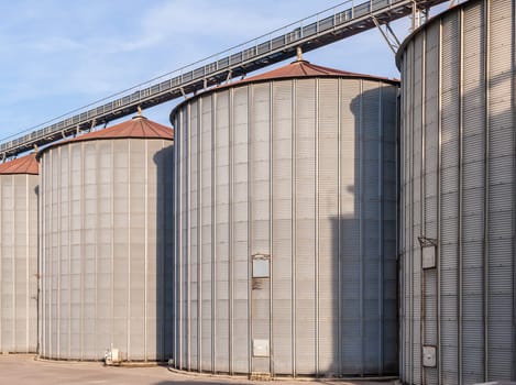 Storage facility cereals and production of biogas  silos and drying towers