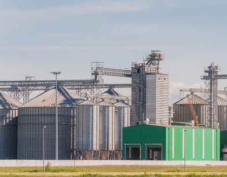 Storage facility cereals and production of biogas  silos and drying towers