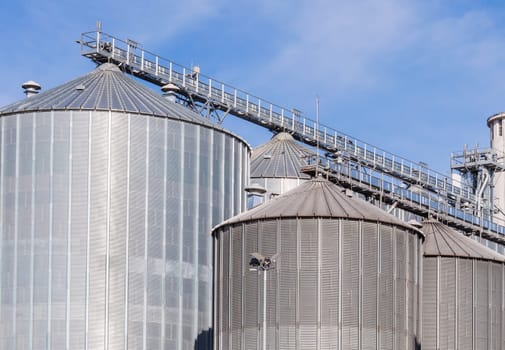 Storage facility cereals and production of biogas  silos and drying towers
