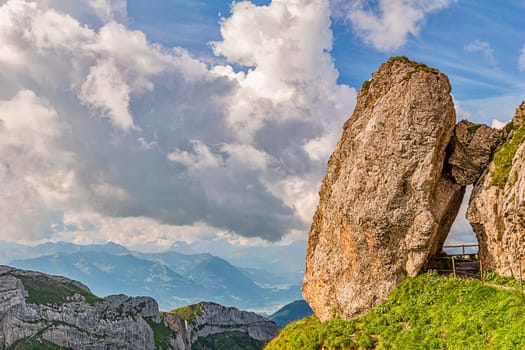 Rock passage and cloud splendour