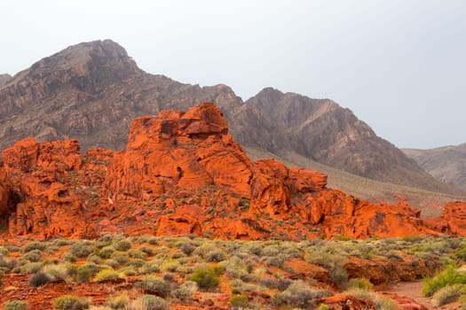 Valley of Fire State Park is the oldest state park in Nevada, USA and was designated as a National Natural Landmark in 1968.
