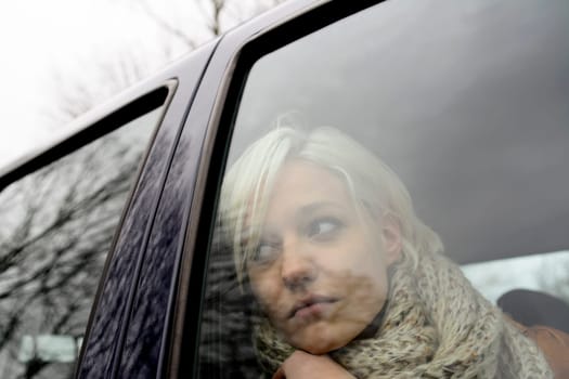 thoughtful young woman