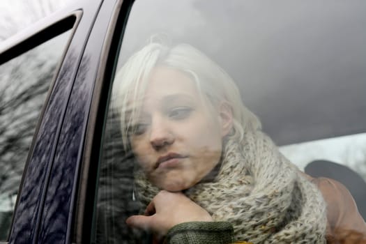 thoughtful young woman