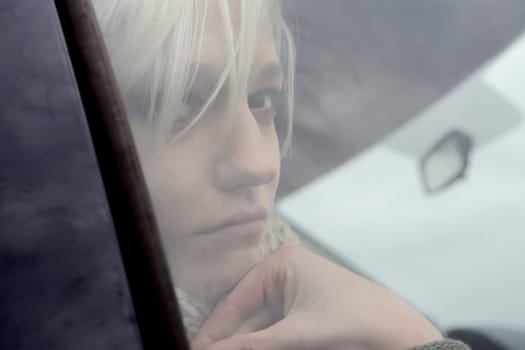 thoughtful young woman