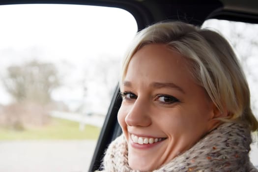 Woman in the car