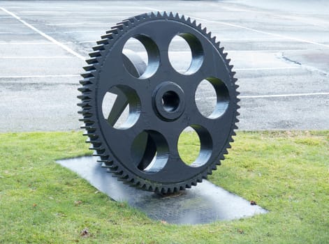 one big cogwheel to use in the industri for some machin