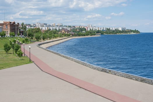 View of the central promenade Kamyshin Volgograd region