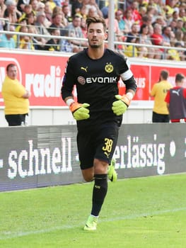 Test match Hallescher FC against Borussia Dortmund on 23.08.2016 in the Erdgas Sportpark Halle/Saale