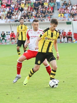 Test match Hallescher FC against Borussia Dortmund on 23.08.2016 in the Erdgas Sportpark Halle/Saale