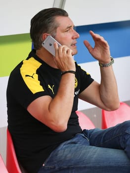Test match Hallescher FC against Borussia Dortmund on 23.08.2016 in the Erdgas Sportpark Halle/Saale