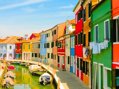 Burano, an island in the Venetian Lagoon, Italy