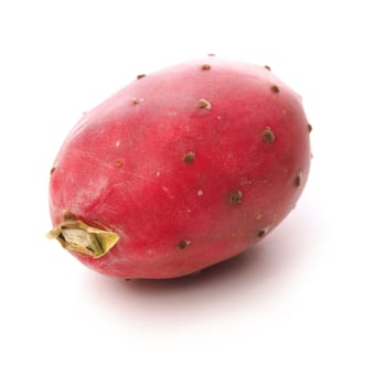 Prickly pear cactus fruit on a white background