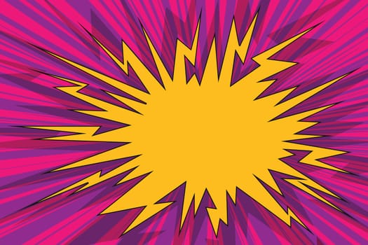 Explosive pop art background comics bubble retro vector illustration
