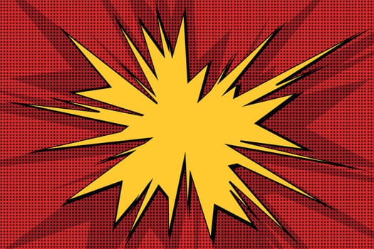 Explosive pop art background comics bubble retro vector illustration