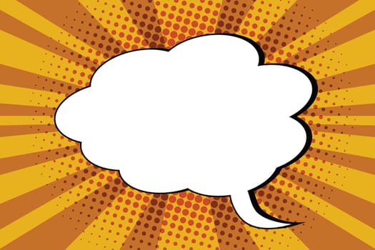 Comic bubble cloud pop art retro vector illustration