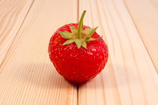 Strawberry on the wooden table